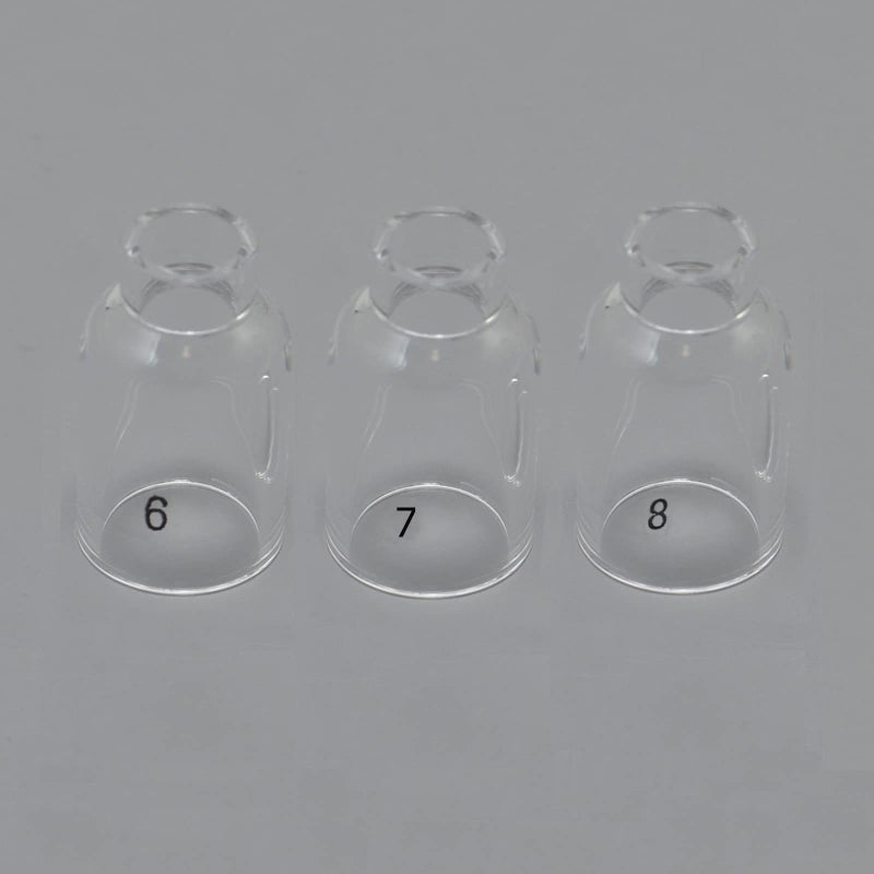 RIVERWELD TIG Glass Cups Clear Quartz Nozzle 53N60 6# 3/8"" 9.5mm, 53N61 7# 7/16"" 11.00mm, 53N61S 8# 1/2"" 12.5mm Assorted kit for SR WP 9 17 18 20 25 26 TIG Welding Torches Pack of 3 - Image 3